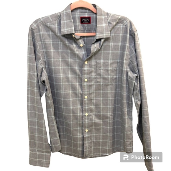 UNTUCKit Romagna Wrinkle Free Shirt Size small blu EUC A0372 - Picture 3 of 9